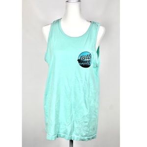 Santa Cruz Skateboards Teal Blue Tank Top Medium Men’s
